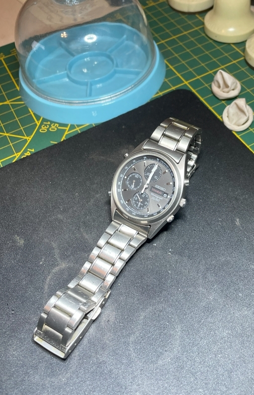 Seiko Chronograph 7T32-6J10 in slechte staat